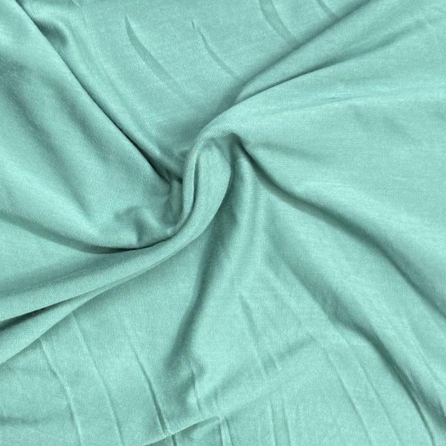 Pound A Metre 3 Metre Luxurious Plain Cotton Feel Jersey - 55"-  (Sage)