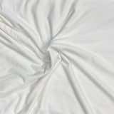 Pound A Metre 3 Metre Luxurious Plain Cotton Feel Jersey - 55"-  (White)