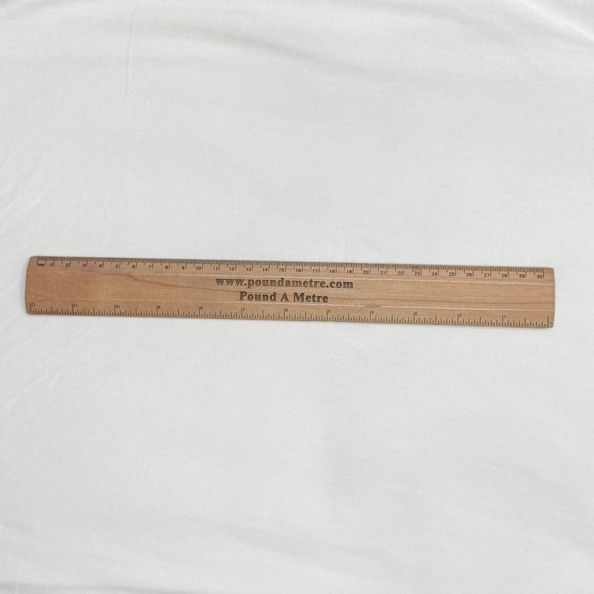 Pound A Metre 3 Metre Luxurious Plain Cotton Feel Jersey - 55"-  (White)