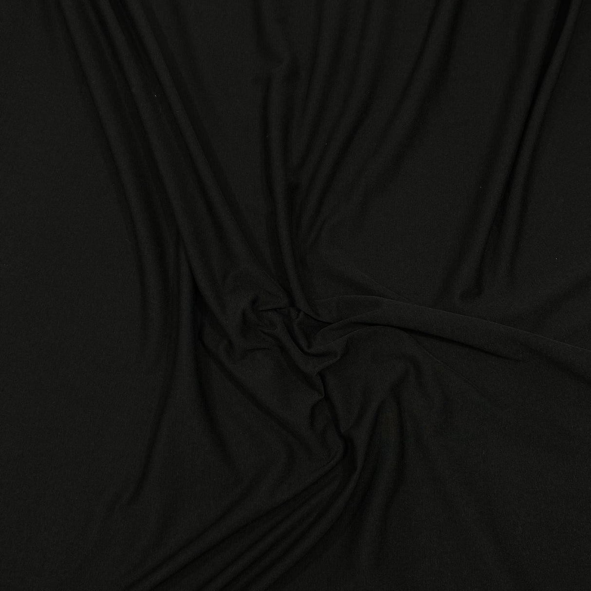 Pound A Metre 3 Metres 3 Metre Luxurious Plain Soft Viscose Jersey - 55" (Black)