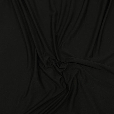 Pound A Metre 3 Metres 3 Metre Luxurious Plain Soft Viscose Jersey - 55" (Black)