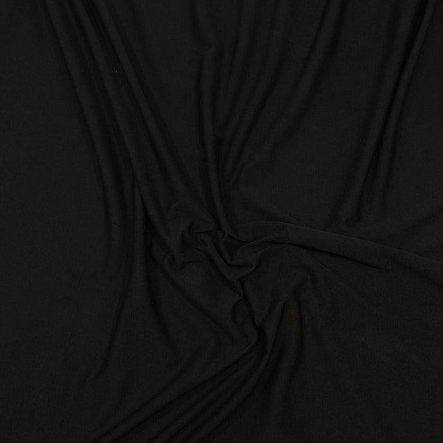 Pound A Metre 3 Metres 3 Metre Luxurious Plain Soft Viscose Jersey - 55" (Black)