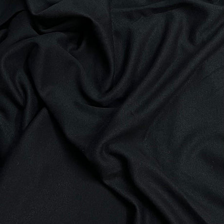 Pound A Metre 3 Metre Luxurious Plain Viscose Jersey - 55"-  (Black)