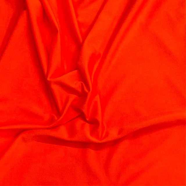 Pound A Metre 3 Metre Luxurious Plain Viscose Jersey - 55"-  (Bright Orange) (EOL)