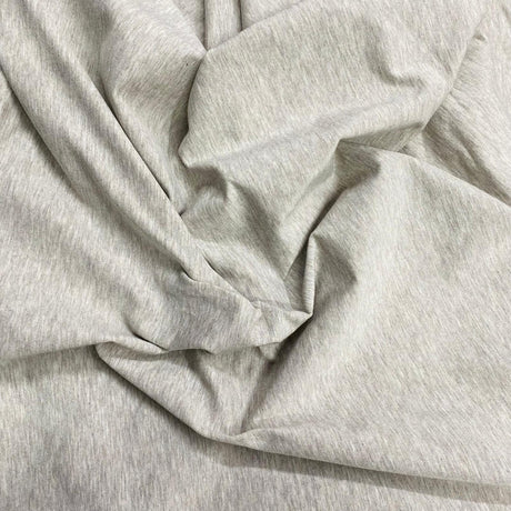 Pound A Metre 3 Metre Luxurious Plain Viscose Jersey - 55"-  (Light Grey)