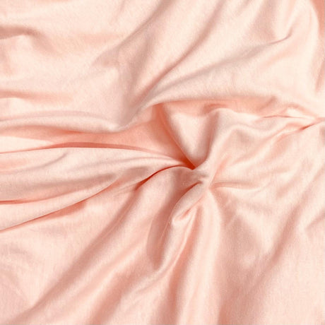 Pound A Metre 3 Metre Luxurious Plain Viscose Jersey - 55"-  (Peach)