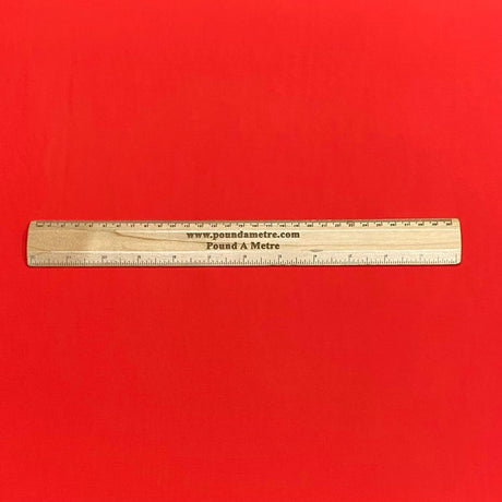 Pound A Metre 3 Metre Luxurious Plain Viscose Jersey - 55"-  (Red)