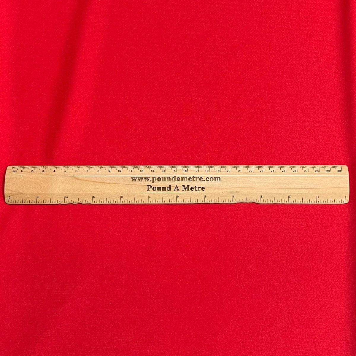 Pound A Metre 3 Metre Luxurious Plain Viscose Jersey - 55"-  (Red)