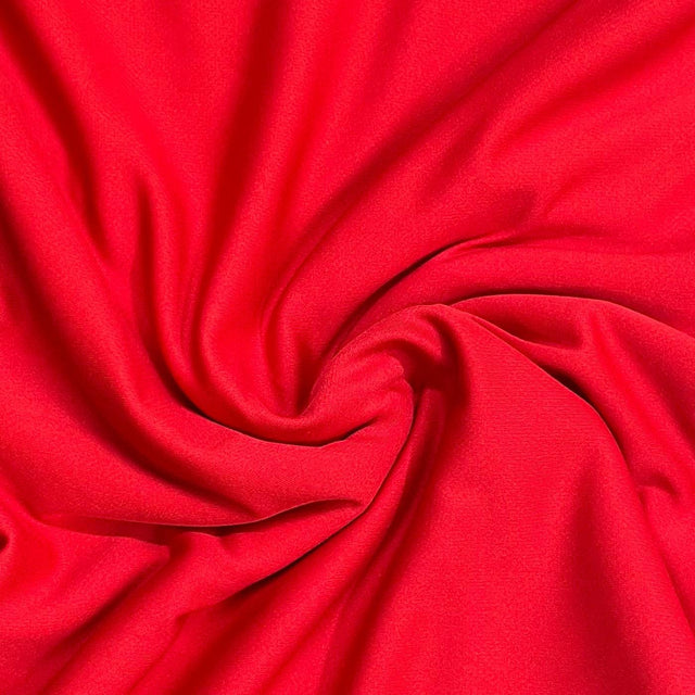 Pound A Metre 3 Metre Luxurious Plain Viscose Jersey - 55"-  (Red)