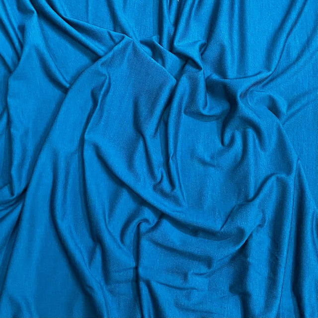 Pound A Metre 3 Metre Luxurious Plain Viscose Jersey - 55"-  (Teal)