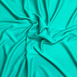 Pound A Metre 3 Metre Luxurious Plain Viscose Jersey - 55"-  (Turquoise)
