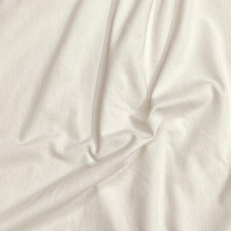 Pound A Metre 3 Metre Luxurious Plain Viscose Jersey - 55"-  (White)