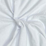 Pound A Metre 3 Metre Luxurious Plain Viscose Jersey - 55"- (White)