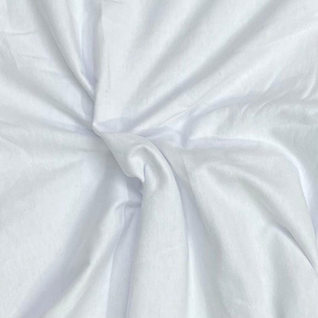 Pound A Metre 3 Metre Luxurious Plain Viscose Jersey - 55"- (White)