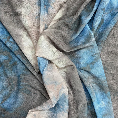 Pound A Metre 3 Metres 3 Metre Luxurious Printed Soft Lightweight Jersey - 55" (Storm)