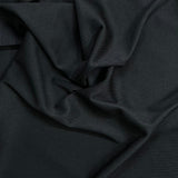 Pound A Metre 3 Metre Luxurious Ribbed Plain Jersey – 55" Wide (Black)