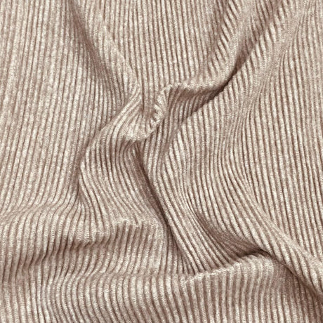 Pound A Metre 3 Metres 3 Metre Luxurious Soft Brushed Ribbed Jersey - 55" (Brown)