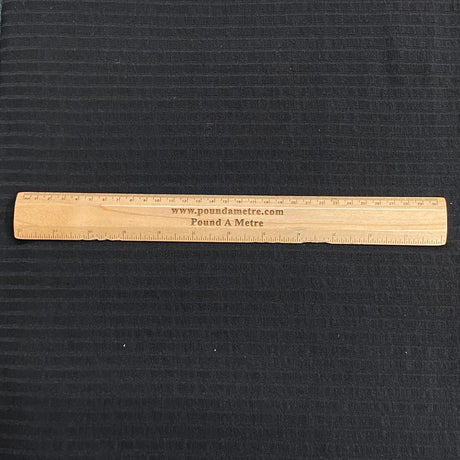 Pound A Metre 3 Metres 3 Metre Luxurious Soft Cord Jersey - 55" (Black)