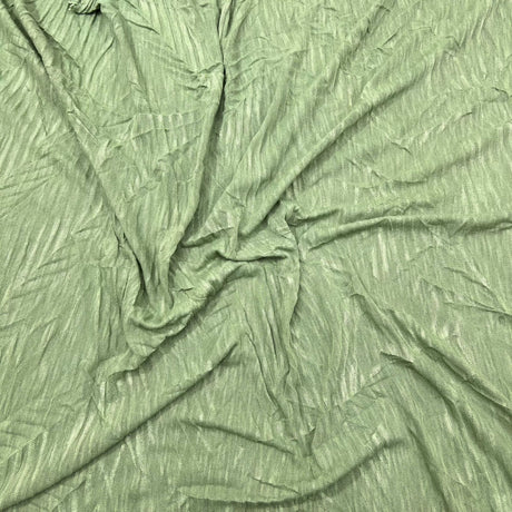 Pound A Metre 3 Metres 3 Metre Luxurious Soft Crinkle Jersey - 55" Wide (Khaki)