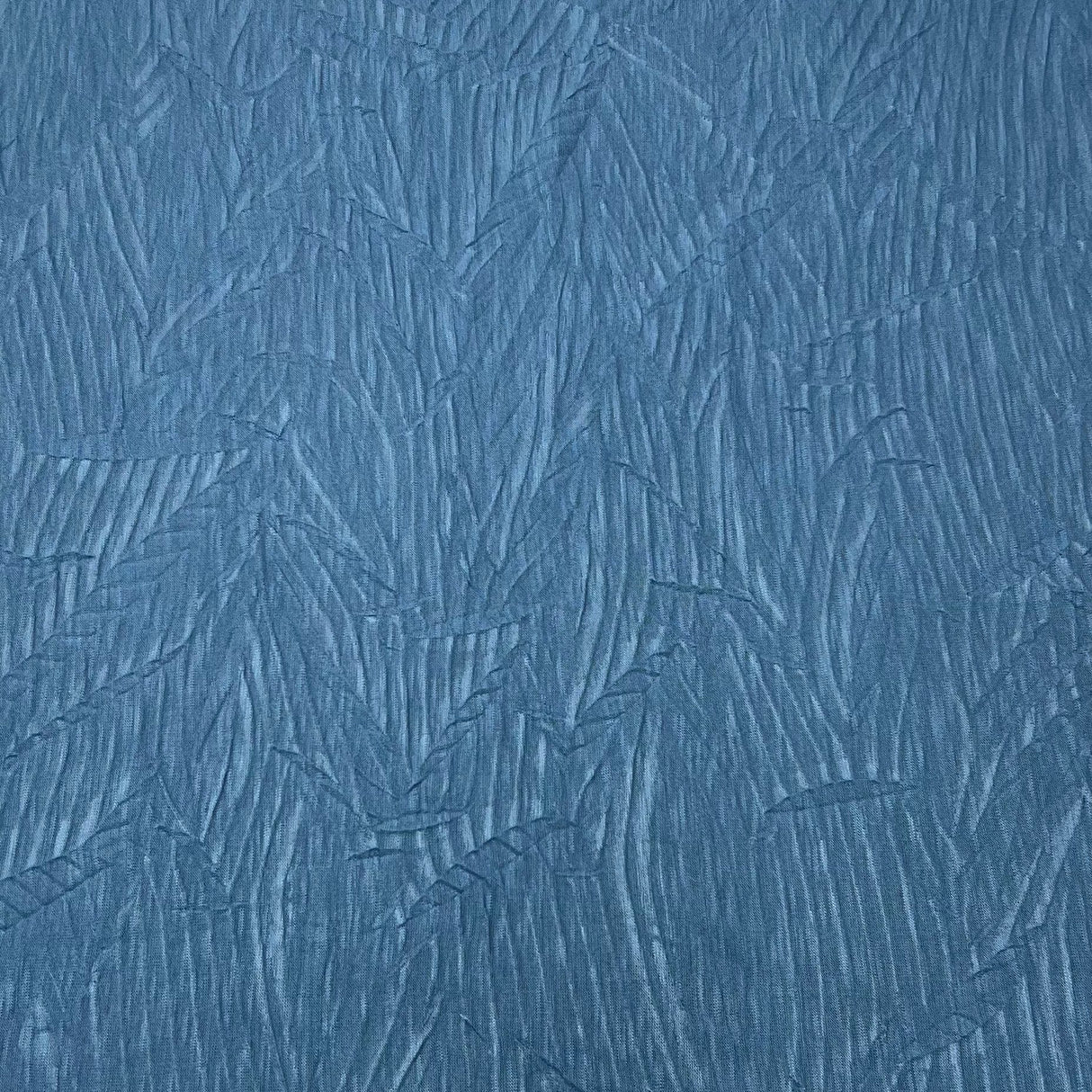 Pound A Metre 3 Metres 3 Metre Luxurious Soft Crinkle Jersey - 55" Wide (Ocean Blue) (EOL)