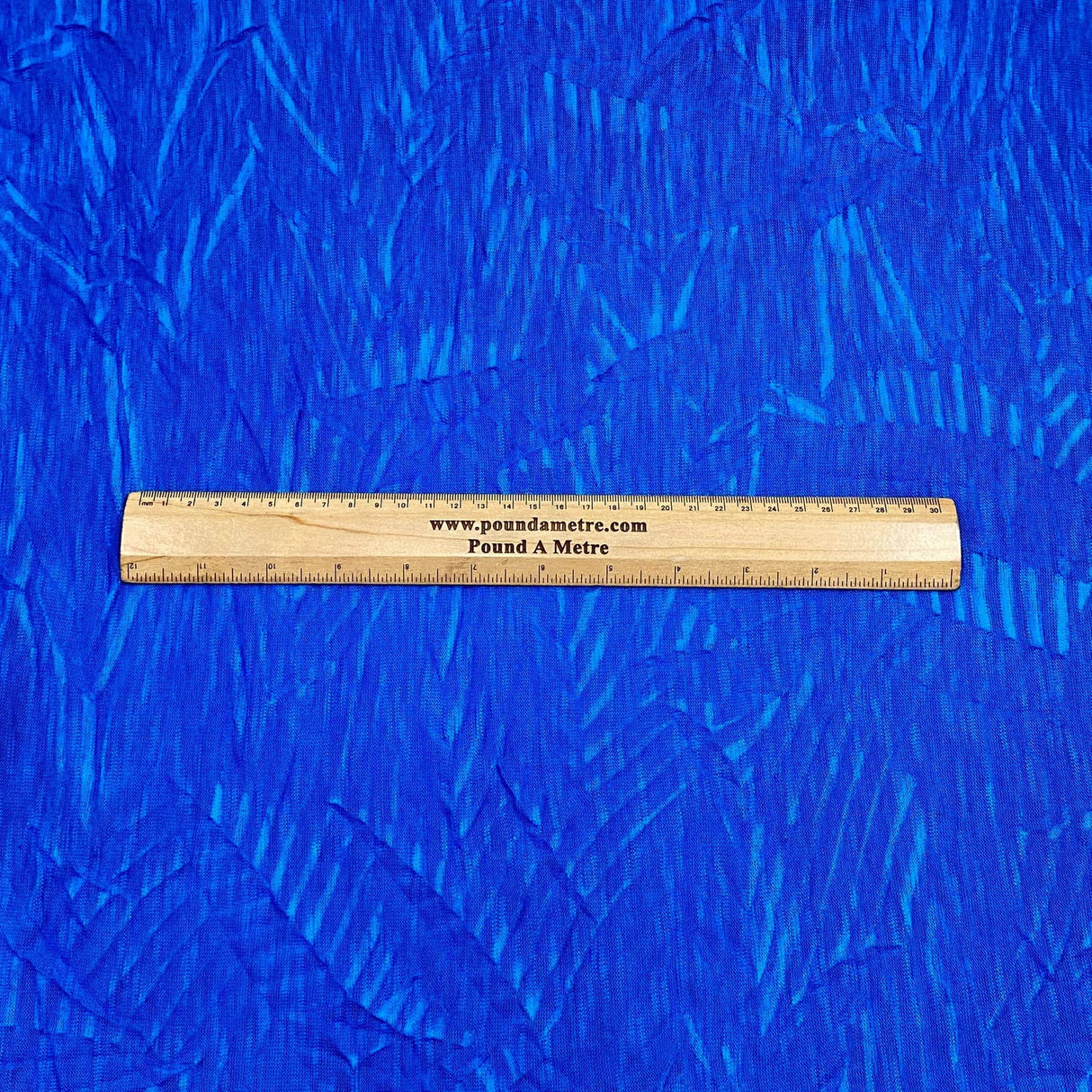 Pound A Metre 3 Metres 3 Metre Luxurious Soft Crinkle Jersey - 55" Wide (Royal Blue)