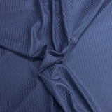 Pound A Metre 3 Metre Luxurious Soft Embossed Polyester Jersey - 55" (Navy)