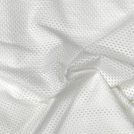Pound A Metre 3 Metres 3 Metre Luxurious Soft Embossed Polyester Jersey - 55" (White)
