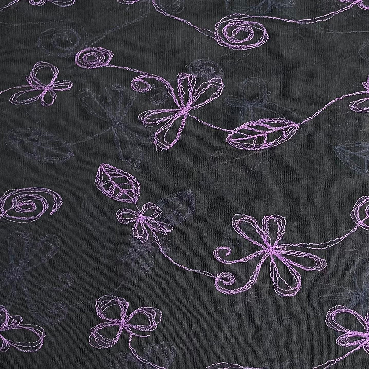 Pound A Metre 3 Metre Luxurious Soft Mesh Jersey - 55" (Night Crawler)
