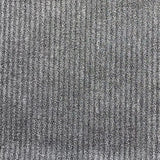 Pound A Metre 3 Metres 3 Metre Luxurious Soft Metallic Ribbed Jersey - 55"- (Black)