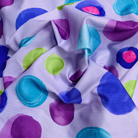 Pound A Metre 3 Metres 3 Metre Luxurious Soft Printed Polyester Jersey - 55" (Circle)