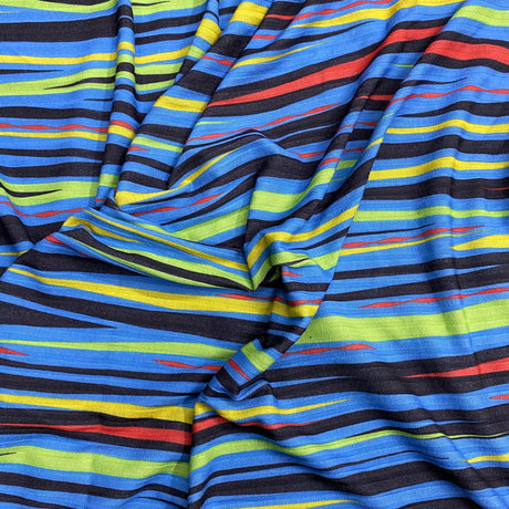 Pound A Metre 3 Metres 3 Metre Luxurious Soft Printed Polyester Jersey - 55" (Multi Tiger)