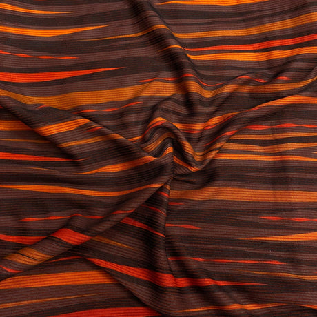 Pound A Metre 3 Metres 3 Metre Luxurious Soft Printed Polyester Jersey - 55" (Tiger)