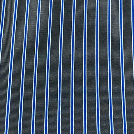 Pound A Metre 3 Metres 3 Metre Luxurious Soft Printed Ribbed Jersey - 55"- (Black & Blue)