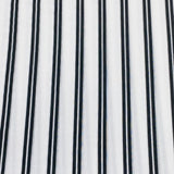 Pound A Metre 3 Metres 3 Metre Luxurious Soft Printed Ribbed Jersey - 55"- (Black & White)