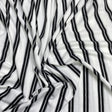 Pound A Metre 3 Metres 3 Metre Luxurious Soft Printed Ribbed Jersey - 55"- (Black & White)