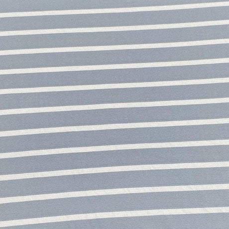 Pound A Metre 3 Metres 3 Metre Luxurious Soft Printed Ribbed Jersey - 55"- (Grey & White)