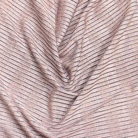 Pound A Metre 3 Metres 3 Metre Luxurious Soft Printed Ribbed Jersey - 55"- (Mauve) (EOL)