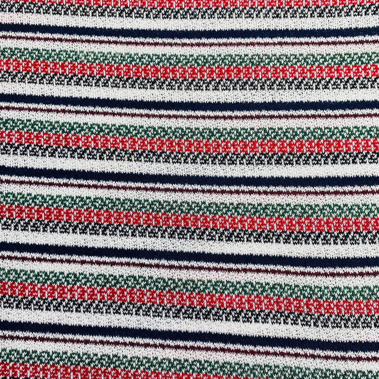 Pound A Metre 3 Metres 3 Metre Luxurious Soft Printed Ribbed Jersey - 55"- (Multi)