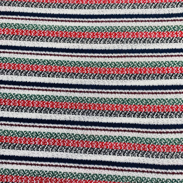 Pound A Metre 3 Metres 3 Metre Luxurious Soft Printed Ribbed Jersey - 55"- (Multi)