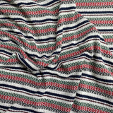 Pound A Metre 3 Metres 3 Metre Luxurious Soft Printed Ribbed Jersey - 55"- (Multi)