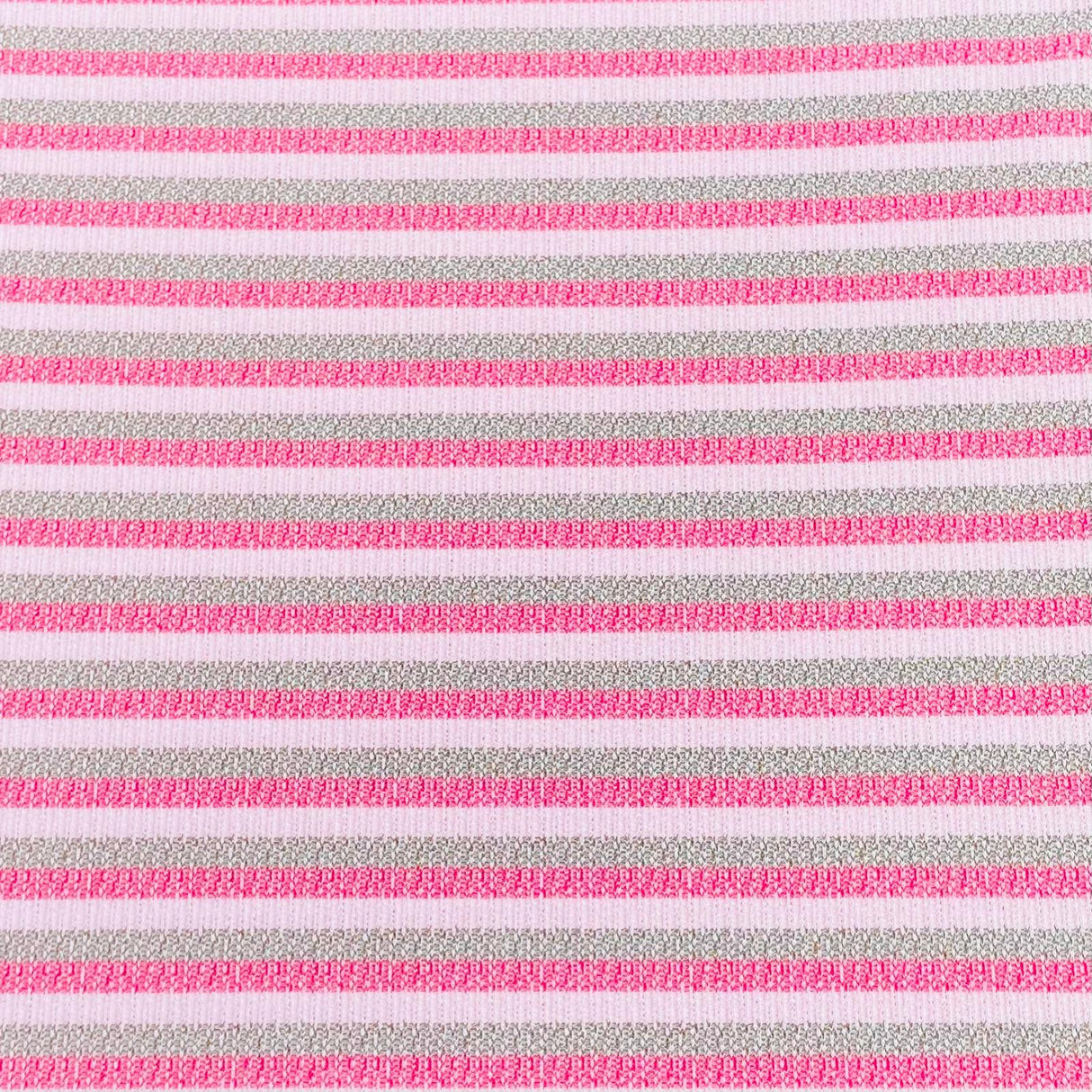 Pound A Metre 3 Metres 3 Metre Luxurious Soft Printed Ribbed Jersey - 55"- (Pink)
