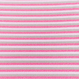 Pound A Metre 3 Metres 3 Metre Luxurious Soft Printed Ribbed Jersey - 55"- (Pink)
