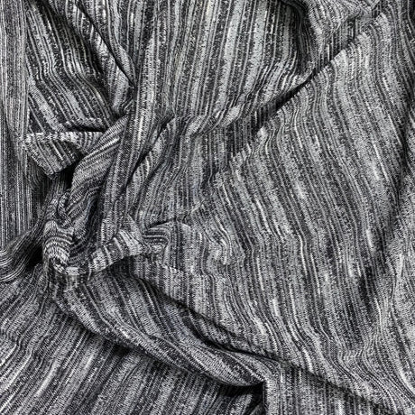 Pound A Metre 3 Metres 3 Metre Luxurious Soft Printed Ribbed Jersey - 55"- (Silver)