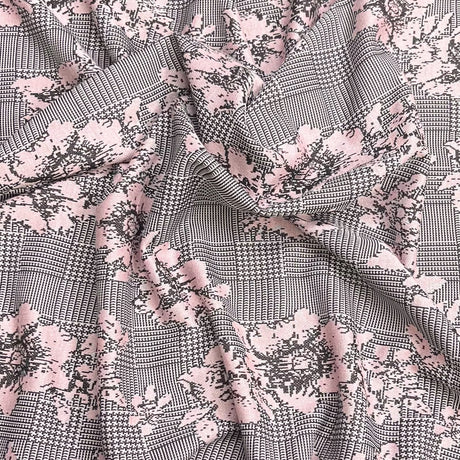 Pound A Metre 3 Metre Luxurious Soft Printed Viscose Jersey - 55"-  (Baby Pink)