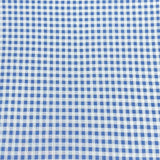 Pound A Metre 3 Metre Luxurious Soft Printed Viscose Jersey - 55"-  (Blue Checks)