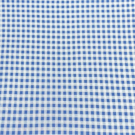 Pound A Metre 3 Metre Luxurious Soft Printed Viscose Jersey - 55"-  (Blue Checks)