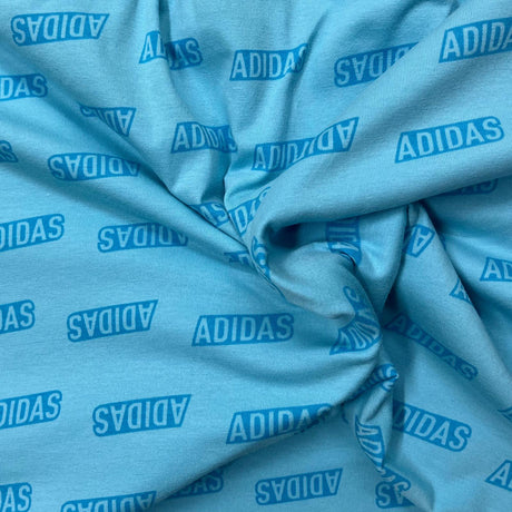 Pound A Metre 3 Metre Luxurious Soft Printed Viscose Jersey - 55"-  (Blue Sportswear)