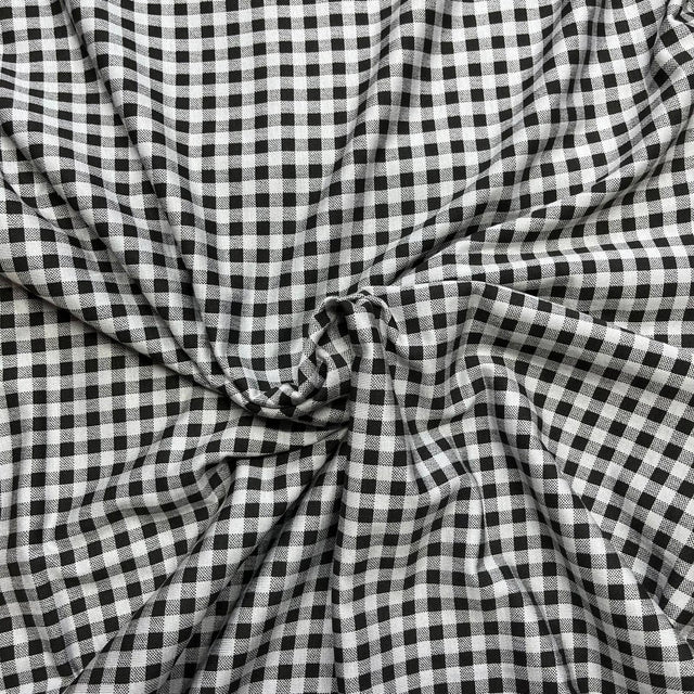 Pound A Metre 3 Metre Luxurious Soft Printed Viscose Jersey - 55"-  (Checks)