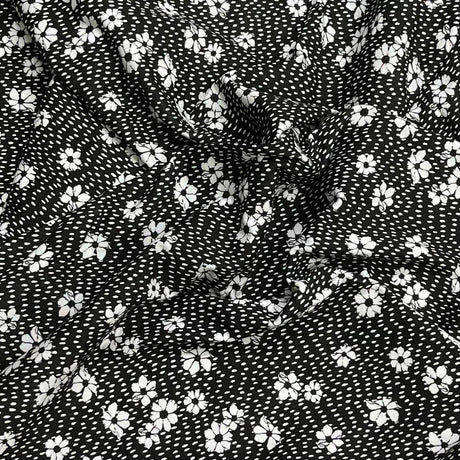 Pound A Metre 3 Metre Luxurious Soft Printed Viscose Jersey - 55"-  (Daisy)