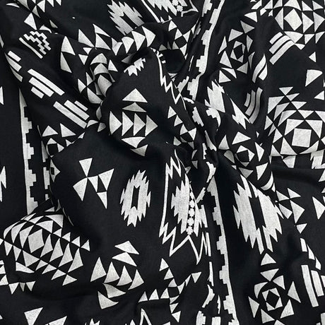 Pound A Metre 3 Metre Luxurious Soft Printed Viscose Jersey - 55"-  (Design)